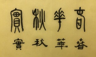 春华秋实 杨克东书法作品