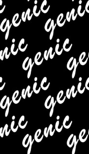 重复排列的genic文字图案