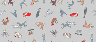 海洋动物图案的背景纹理