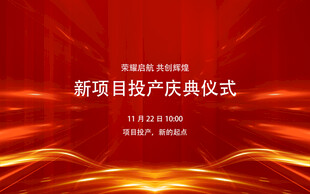 新项目投产庆典仪式背景图