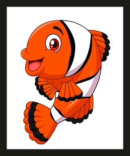可爱小丑鱼卡通形象