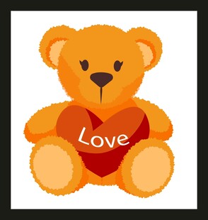 小熊抱爱心