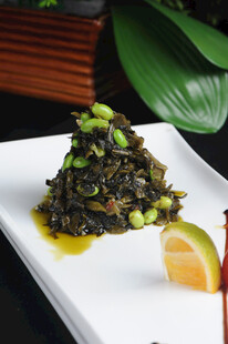 凉拌海带配青柠