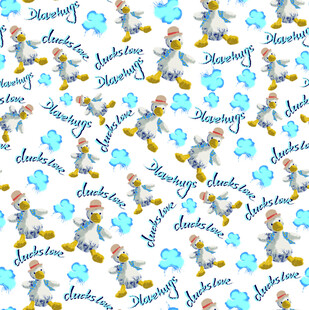 卡通宇航员图案背景