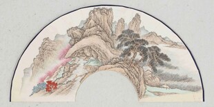扇面山水画