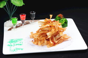 美味炸物摆盘精致