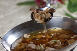 鲜香田螺煲汤汁诱人