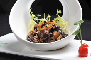 创意摆盘的美味凉拌木耳