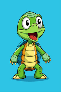 可爱卡通小乌龟形象