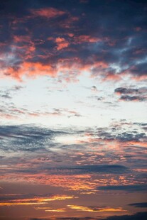 绚丽晚霞天空美景