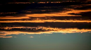 绚丽晚霞天空美景