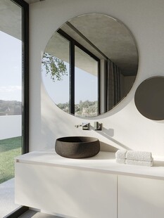 现代简约风浴室洗手台设计