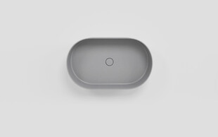 灰色椭圆形洗手盆