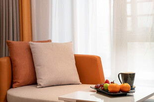 舒适客厅角落的惬意布置