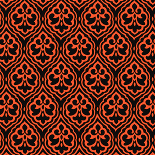 红黑交织几何花纹图案