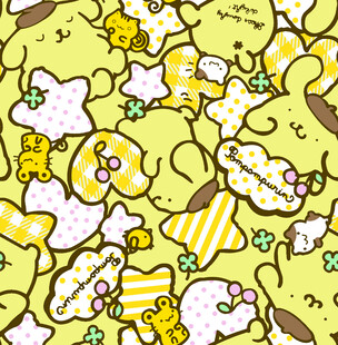 可爱卡通小动物图案背景