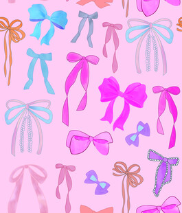 缤纷蝴蝶结与配饰图案