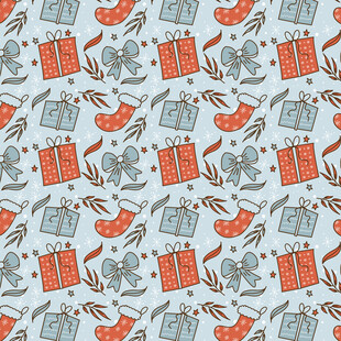 复古风乐器图案无缝背景