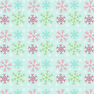 清新雪花图案背景纹理