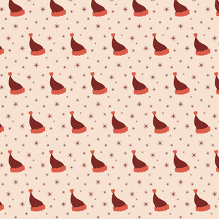 红色小鸟图案背景纹理