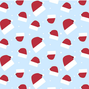 圣诞帽图案背景