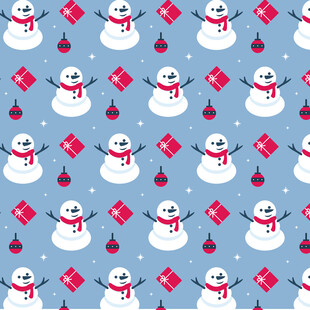雪人图案背景图