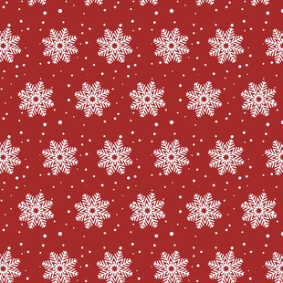 红色雪花图案背景纹理