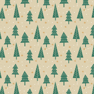 圣诞风绿色松树图案背景
