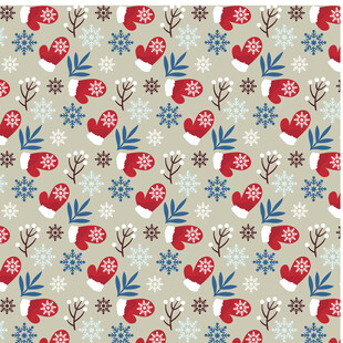 樱桃雪花图案布料纹理