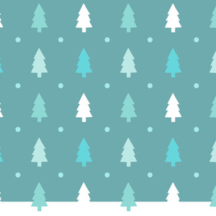 清新蓝绿圣诞树图案背景