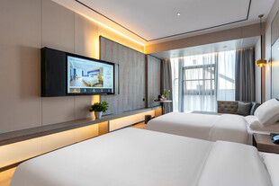 现代简约风格双床酒店客房