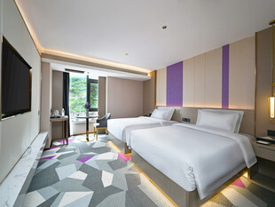 现代简约风格双床酒店客房