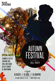 秋季节日庆典海报