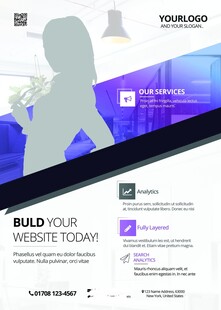 科技风商业愿景海报设计