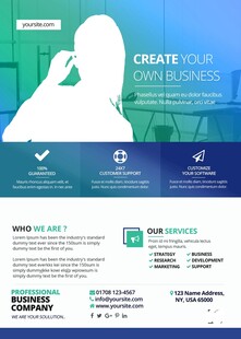 商业创建宣传页设计展示