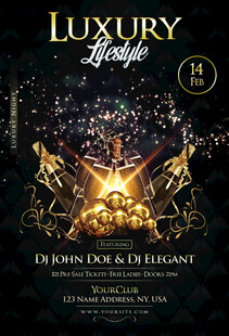 奢华高端派对宣传海报