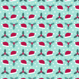 圣诞帽图案背景纹理