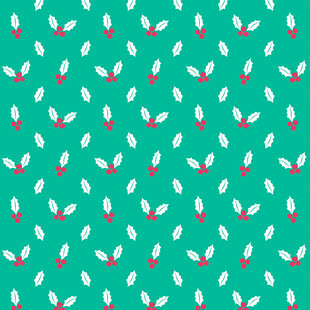 绿色底圣诞铃铛图案背景