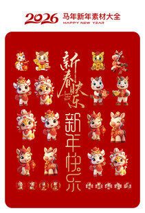 2026年新春祝福喜庆图