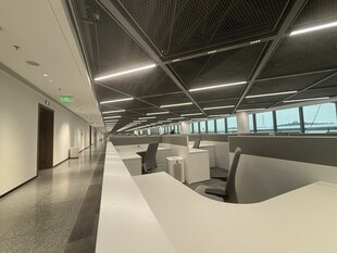 现代办公走廊及休息区