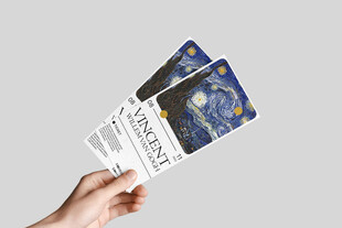 手持票劵卡卷门票优惠卷样机