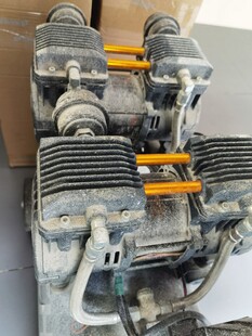 双缸发动机特写