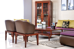 现代风格客厅实木家具组合