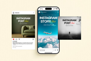 手机展示Instagram界面