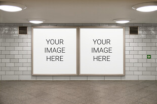 空白广告牌展示空间