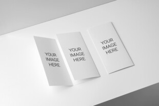 简约白色标语展示牌