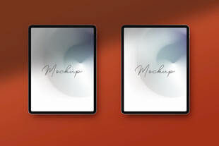 两部手机展示样机画面