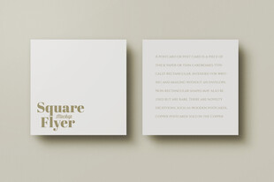 方形传单样机展示