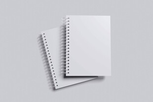 空白螺旋装订笔记本