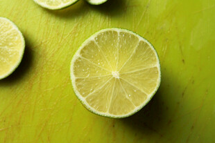 青柠切片特写